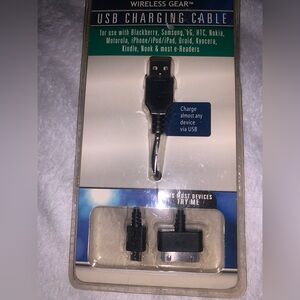 Black USB Charging Cable for Multiple Devices